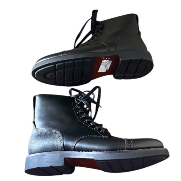 Coach‎ Bleecker Cap Toe Black Boots Men\'s 8D